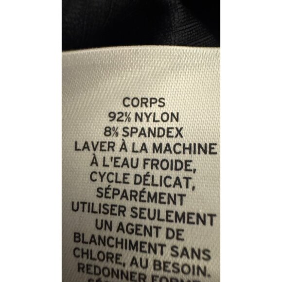 NWT BP. XXS Black Ribbed Sleeveless Thong Bodysuit High-Cut Leg & Scoop Neckline - Picture 9 of 10